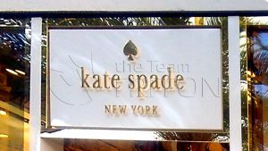 DS kate spade signboard