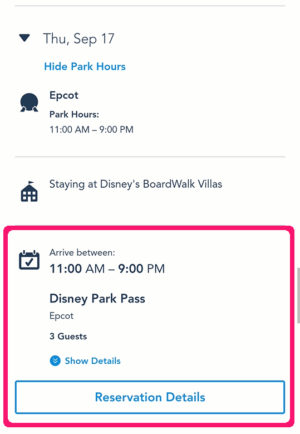 Disney Park Pass System On My Plans
